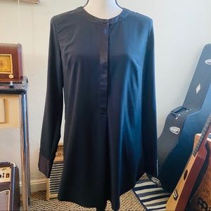 Sleek Black Tunic Dress